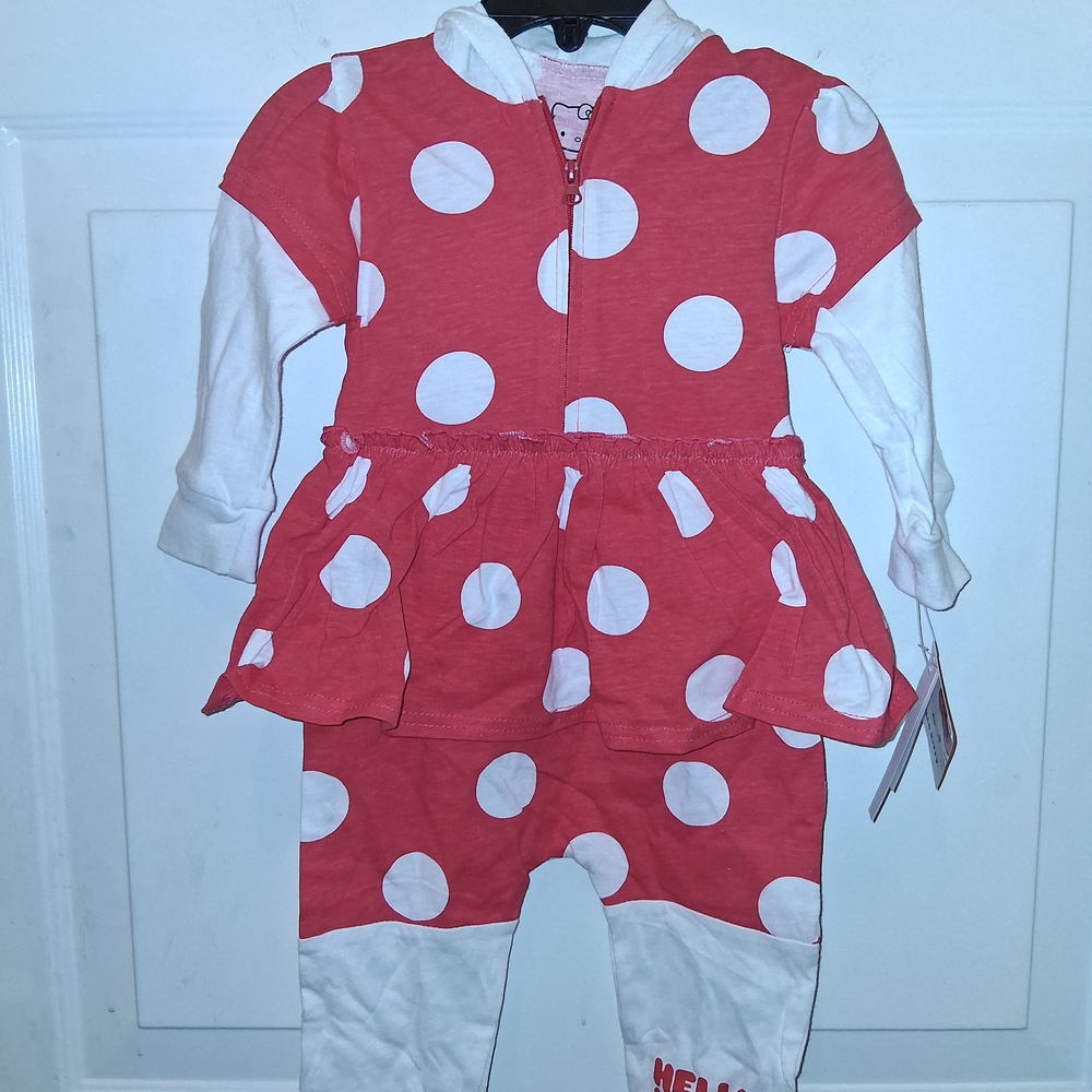 Hello Kitty Red and White Polka Dot One-Piece